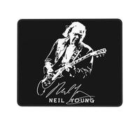 XICPYOADK Neil Rock Band Young Mouse Pad - Rubber Edge, Non-Slip Gaming & Office Desk Mat - PC Laptop Mousepad for Work, Home, Gaming, Music Fans, Gift 7 x 8.6 in