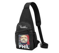 XICPYOADK Phil singer Collins Casual Crossbody Chest Bag - Lightweight Sling Shoulder Bag for Men Women, Travel Daypack, Adjustable Strap, Everyday Streetwear Accessory, Gift for Music Fans