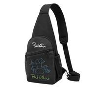 XICPYOADK Phil singer Collins Casual Crossbody Chest Bag - Lightweight Sling Shoulder Bag for Men Women, Travel Daypack, Adjustable Strap, Everyday Streetwear Accessory, Gift for Music Fans