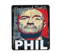 XICPYOADK Phil singer Collins Rubber Edge Mouse Mat Multiple Sizes - Non-Slip Gaming Mouse Pad, Stitched Edges Desk Mat for Office, PC & Laptop, Home Workspace Accessories 10 x 12 inch