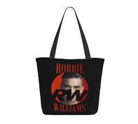 XICPYOADK Robbie Singer Williams Tote Bag For Women - Reusable Shopping Bag, Large Capacity Shopper Tote, Music Fan Merchandise, Casual Everyday Handbag, Eco Friendly Gift