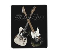 XICPYOADK Status Rock Band Quo Multi-Size Rubber Stitched Edge Mouse Mat - Non-Slip Gaming & Office Mouse Pad, Durable Desk Accessory, Gift for Rock Band Fans, Home & Work Use 8.3 x 10.3 in