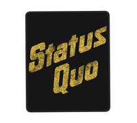 XICPYOADK Status Rock Band Quo Multi-Size Rubber Stitched Edge Mouse Mat - Non-Slip Gaming & Office Mouse Pad, Durable Desk Accessory, Gift for Rock Band Fans, Home & Work Use 10 x 12 inch