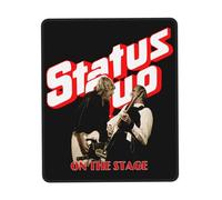 XICPYOADK Status Rock Band Quo Multi-Size Rubber Stitched Edge Mouse Mat - Non-Slip Gaming & Office Mouse Pad, Durable Desk Accessory, Gift for Rock Band Fans, Home & Work Use 10 x 12 inch