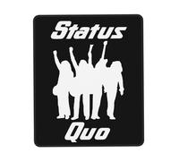 XICPYOADK Status Rock Band Quo Multi-Size Rubber Stitched Edge Mouse Mat - Non-Slip Gaming & Office Mouse Pad, Durable Desk Accessory, Gift for Rock Band Fans, Home & Work Use 8.3 x 10.3 in