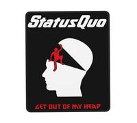 XICPYOADK Status Rock Band Quo Multi-Size Rubber Stitched Edge Mouse Mat - Non-Slip Gaming & Office Mouse Pad, Durable Desk Accessory, Gift for Rock Band Fans, Home & Work Use 10 x 12 inch