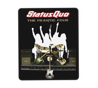 XICPYOADK Status Rock Band Quo Multi-Size Rubber Stitched Edge Mouse Mat - Non-Slip Gaming & Office Mouse Pad, Durable Desk Accessory, Gift for Rock Band Fans, Home & Work Use 8.3 x 10.3 in