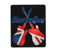 XICPYOADK Status Rock Band Quo Multi-Size Rubber Stitched Edge Mouse Mat - Non-Slip Gaming & Office Mouse Pad, Durable Desk Accessory, Gift for Rock Band Fans, Home & Work Use 8.3 x 10.3 in