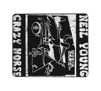 XICPYOADK Young Rock Band Neil Crazy Horse Mouse Pad - Rubber Edge, Non-Slip Gaming & Office Desk Mat - PC Laptop Mousepad for Work, Home, Gaming, Music Fans, Gift 8.3 x 10.3 in