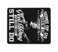 XICPYOADK Young Rock Band Neil Crazy Horse Mouse Pad - Rubber Edge, Non-Slip Gaming & Office Desk Mat - PC Laptop Mousepad for Work, Home, Gaming, Music Fans, Gift 10 x 12 inch