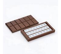 Xidase eprowe Art Material Organizer Storage Box Container Case with 24 Compartments and Flat Grid Lid Dark Walnut Wood with White Inserts Suitable for Artists Nail
