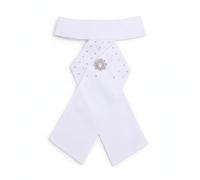 Xidase eprowe Equestrian Collar Tie Scarf Cravat Neckband With Rhinestone formal riding accessory pre-styled neat drape polished finish for days suitable for, 8-Diamond Round Flower Brooch