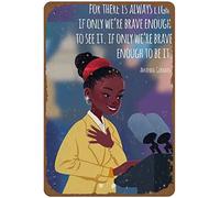 Xiddxu Amanda Gorman We Climb Mountain Poetry Poster Inauguration Quote Poster Feminism Art Deco Black History Month Wall Decor Novelty Tin Sign Metal Poster Wall 6x8 Inch