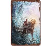 Xiddxu Give Me Your Hand Sec Jesus Christian God Tin Sign, Wall Decor, Metal Sign, Home Bar, Garage Tin Sign for Home Garden Kitchen Bar Cafe Restaurant Garage Wall Decor Vintage Sign 6x8 Inch