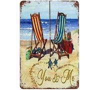 Xiddxu Metal Poster Plaque Metal Tin Retro Sign Beach You and Me We Got This Metal Tin Sign Vintage Aluminum Sign for Home Coffee Wall Decor Wall Art Sign Wall Decor 5.5x8 Inch