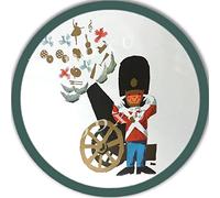 Xiddxu Round Metal Wreath Sign 1960S Denmark Travel Cannon Bird Ballet Funny Tin Sign Bar Coffee Home Kitchen Room Art Wall Plaque Decor Gift Outdoor Indoor Craft Embellishment Vintage Mural 6x6 Inch