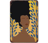 Xiddxu The Empress Black Girl Magic Antique Tin Sign Rustic Wall Decor Metal Wall Plate Vintage Tin Sign Wall Art Retro Poster Metal Tin Sign Home Decor Garage Kitchen Bar Restaurant 8x12 Inch