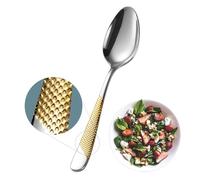 Xideman® 12-Piece Premium Hammered Teaspoons Set (6.7 inch), 18/10 Stainless Steel Tea Spoons, Durable Small Spoon, Dessert Spoons Silverware for Home, Kitchen, Restaurant (Silver Gold)