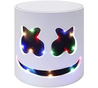 XIDIAK LED Mask Helmet, Light Up Flashing Mask DJ Music Festival Halloween Mask Props Full Head Mask Halloween Costumes Cosplay with Flashing Style
