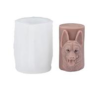Xidimold Dog Cylinder Candle Mould - Animal Dog Spiral Wave Pillar Silicone Mould for Candle Making, Resin Casting, Soap & Concrete Crafts, Home Decor, Wedding and Pet Memorial Gift (B)