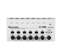 XIDIT 1 PCS Mini Stereo Mixer Professional Sound Mixer 6.35MM Low-Noise USB Mixer for Recording Studio,White