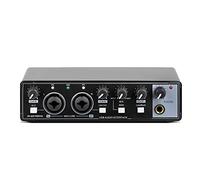 XIDIT 1 PCS Sound Card Studio Record USB Audio Professional Interface Sound Equipment 48V Phantom for Recording Black