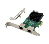XIDIT 1 Piece PCI-E X1 2.5G Gigabit Server Network Card RTL8125B Dual-Port Ethernet Network Card Green
