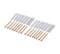 XIDIT 16 Pcs M2.5X32MM Electric Guitar Humbucker Pickups Adjust Height Screw and Spring - Pitch 0.4mm - Gold