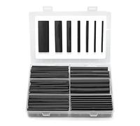 XIDIT 180Piece Heat Shrink Tubing Kit Marine Grade Shrink Wrap Industrial Heat-Shrink Tubing Black
