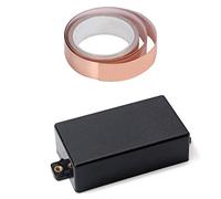 XIDIT 2 Pcs Guitar Parts: 1 Pcs Sealed Humbucker Pickup Cover & 1 Pcs Copper Foil Tape Adhesive EMI Shielding Guitar