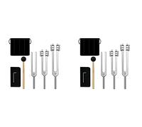 XIDIT 2 set Tuning Forks Set-128 Hz, 256 Hz, 512 Hz,Tuning Forks Perfect for,Sound,Keep Body
