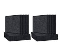 XIDIT 24 Pack Acoustic Panels Sound Proof Padding, Beveled Edge Sound Absorbing Panels, Acoustic Absorption Panel