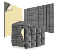 XIDIT 24 Pack Mushroom Acoustic Foam Panels, Self-Adhesive Acoustic Foam Panels,Absorbs Noise Reduction,for Music Studio,Gray