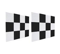XIDIT 24 Pcs Acoustic Foam Board,Sound Insulation Sound Sound Insulation Pad,for Studio Ceiling Game Room,2.5X30X30cm