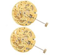XIDIT 2PCS 8205 Movement Skeleton Movement 3 O'Clock Gold Automatic Mechanical Watch Movement Accessories
