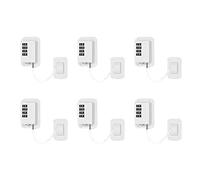XIDIT 6X Upgraded Password Window Lock Child Safety Lock Baby Protection Children Fridge Lock Door Cabinet Limiter Locks-White