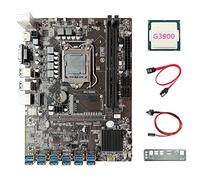 XIDIT B250C ETH Miner Motherboard+G3900 CPU+Baffle+SATA Cable+Switch Cable 12USB3.0 Graphics Card Slot LGA1151 for BTC