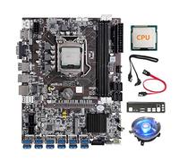 XIDIT B75 12 Card BTC Mining Motherboard+G530/G1630 CPU+Cooling Fan+2XSATA Cable+Bezel 12XUSB3.0 GPU LGA1155 DDR3 RAM MSATA