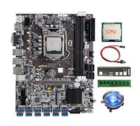 XIDIT B75 12 Card BTC Mining Motherboard+G530/G1630 CPU+Cooling Fan+8G DDR3 RAM+Switch Line+Baffle 12USB3.0 LGA1155 DDR3 MSATA