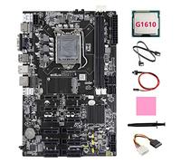 XIDIT B75 12 PCIE ETH Mining Motherboard+G1610 CPU+4PIN IDE to SATA Cable+SATA Cable+Switch Cable+Thermal Grease+Thermal Pad