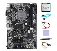 XIDIT B75 12 PCIE ETH Mining Motherboard+G630 CPU+4PIN IDE to SATA Cable+SATA Cable+Switch Cable+Thermal Grease+Thermal Pad
