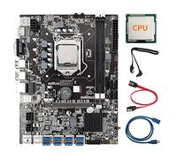 XIDIT B75 8 Card BTC Mining Motherboard+Random CPU+USB Extension Cable(1M)+2XSATA Cable 8XUSB3.0(PCIE1X) LGA1155 DDR3 RAM MSATA