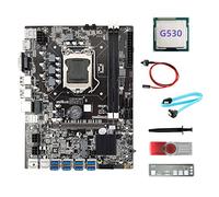 XIDIT B75 8USB BTC Mining Motherboard+G530 CPU+64G USB Driver+SATA Cable+Switch Cable+Thermal Grease+Baffle for ETH Miner