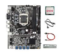 XIDIT B75 8USB ETH Mining Motherboard 8XUSB+G1610 CPU+SATA Cable+Switch Cable+Baffle LGA1155 B75 USB BTC Miner Motherboard