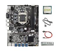 XIDIT B75 8USB ETH Mining Motherboard 8XUSB+G1620 CPU+SATA Cable+Switch Cable+Baffle LGA1155 B75 USB BTC Miner Motherboard