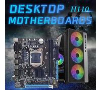 XIDIT H110 Computer Motherboard Desktop Computer Motherboard Supports LGA1151 6/7 Generation CPU Dual-Channel DDR4 Memory+G3900 CPU+Thermal Pad+SATA Cable