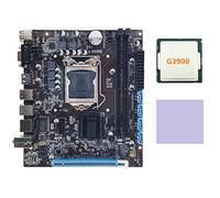 XIDIT H110 Computer Motherboard Motherboard Supports LGA1151 6/7 Generation CPU Dual-Channel DDR4 Memory+G3900 CPU+Thermal Pad
