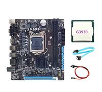 XIDIT H110 Computer Motherboard Supports LGA1151 6/7 Generation CPU Dual-Channel DDR4 Memory Replacement G3930 CPU+SATA Cable+Switch Cable