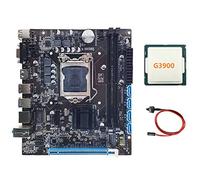 XIDIT H110 Desktop Computer Motherboard Computer Motherboard Supports LGA1151 6/7 Generation CPU Dual-Channel DDR4 Memory+G3900 CPU+Switch Cable