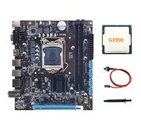 XIDIT H110 Desktop Computer Motherboard Supports LGA1151 6/7 Generation CPU Dual-Channel DDR4RAM+G3900 CPU+Switch Cable+Thermal Grease